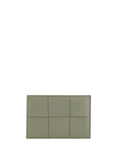 Bottega Veneta Women Cassette Card Holder In Grey