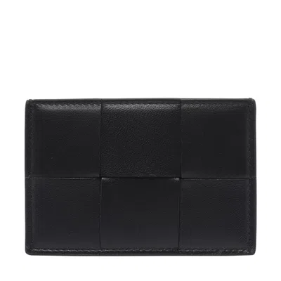 Bottega Veneta Women Cassette Credit Cardholder In Black