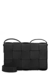 Bottega Veneta Womens Black Cassette Small Intrecciato Leather Cross-body Bag In Black