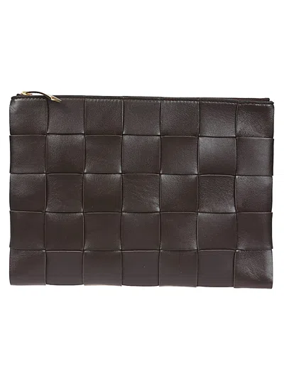 Bottega Veneta Women Cassette Medium Leather Pouch In Multicolor