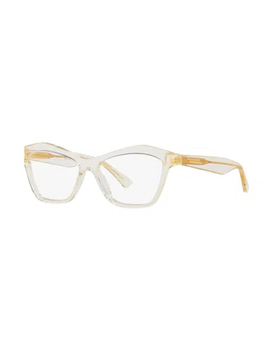 Bottega Veneta Women's Cat Eye Eyeglasses, 6j000371 In Transparent