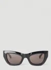 Bottega Veneta Cat Eye Sunglasses In Black