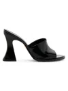 Bottega Veneta Sculptural Heel Leather Cha-cha Flats For Women In Black