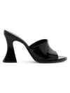 Bottega Veneta Women's Cha-cha 100mm Sculptural Leather Mules In Black