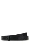 Bottega Veneta Intreccio Belt In Multicolor