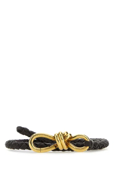 Bottega Veneta Andiamo Knotted-buckle Belt In Black