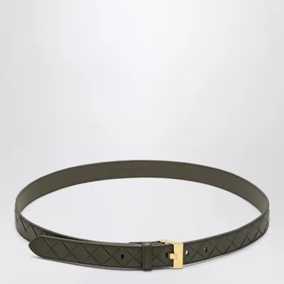 Bottega Veneta Women Cipresso-colored Watch Belt In Intrecciato In Multi