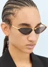 Bottega Veneta Recycled Acetate And Metal Cat-eye Sunglasses In Black