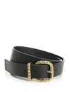 Bottega Veneta Women Coaxial Belt With Loop In Black