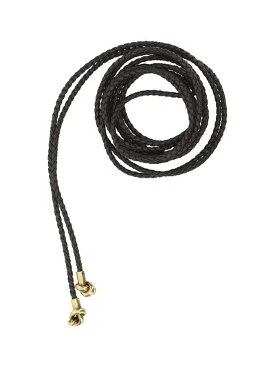 Bottega Veneta Women Coaxial Knot Belt In Brown