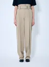 Bottega Veneta Women Compact Cotton Pants In Cream