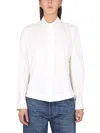 Bottega Veneta Women Compact Cotton Shirt In White