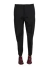 Bottega Veneta Pantalone In Lana Nera Donna In Black