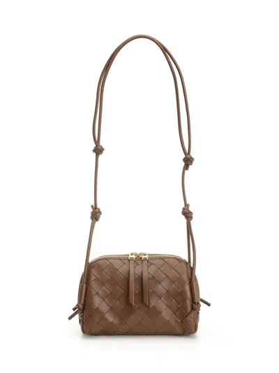 Bottega Veneta Women "concert" Clutch In Brown
