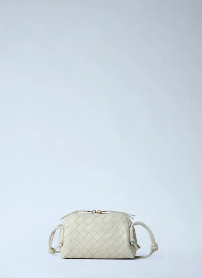 Bottega Veneta Women Concert Pouch Crossbody Bag In White