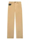 Bottega Veneta Women Corduroy Cotton Trousers In Nude