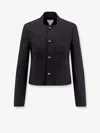 Bottega Veneta Women Cotton And Viscose Blazer With Knots Detail In Brown