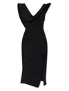 Bottega Veneta Cotton Blend Midi-dress In Black