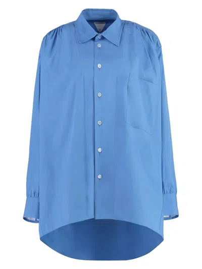 BOTTEGA VENETA WOMEN'S COTTON BLEND OVERSIZE SHIRT
