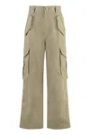 Bottega Veneta Cotton-blend Cargo Trousers In Beige