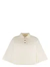 Bottega Veneta Light Cotton Piquet Cropped Polo