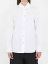 Bottega Veneta Women Cotton Poplin Shirt In White