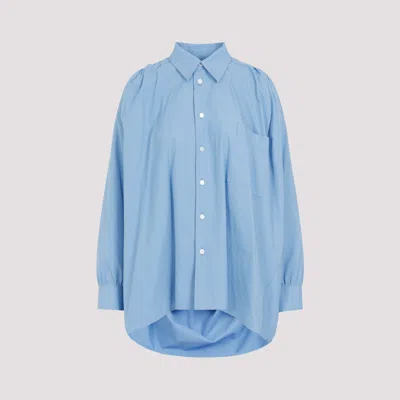 Bottega Veneta Women's Cotton Shirt In Blue