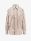Bottega Veneta Women Shirt Bold Stripe Cotton Poplin In Multi