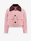 Bottega Veneta Women Cotton Twill Jacket In Pink