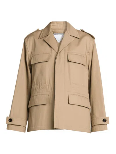 Bottega Veneta Women's Cotton Twill Jacket In Brown