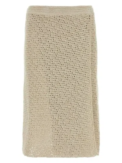 BOTTEGA VENETA WOMEN'S COTTON WRAP SKIRT