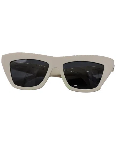 Bottega Veneta Women's Cream Acetate Cat-eye Sunglasses (authentic Pre-loved) In Gray