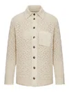 Bottega Veneta Cotton Crochet Shirt In White