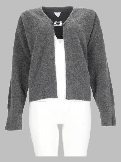 Bottega Veneta Women's Cropped Open Front Cardigan In Green