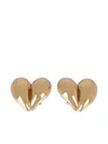 Bottega Veneta Heart Earrings In Gold