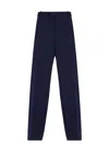Bottega Veneta Tailored Blue Wool Trousers For Women