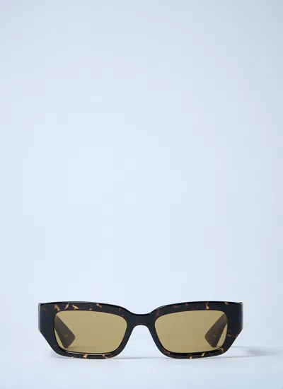 Bottega Veneta Women Dash Rectangular Sunglasses In Green