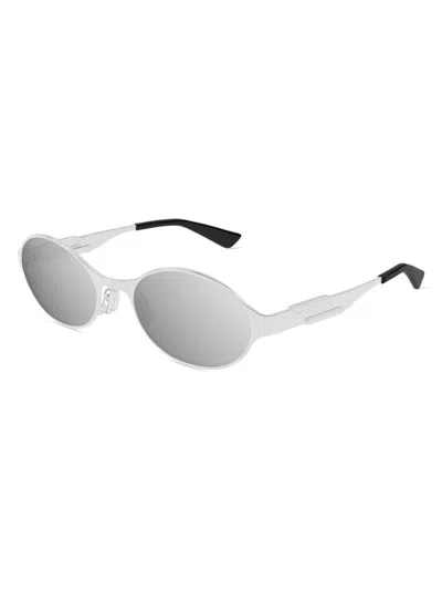 Bottega Veneta Women's Dash Ribbon Metal 55mm Oval Sunglasses In Pink