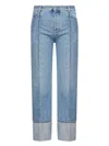 Bottega Veneta Curved Shape Light Bleached Denim