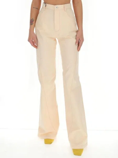 Bottega Veneta Women's Denim Jeans In Pink