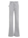 Bottega Veneta Women's Denim Pants In Grey