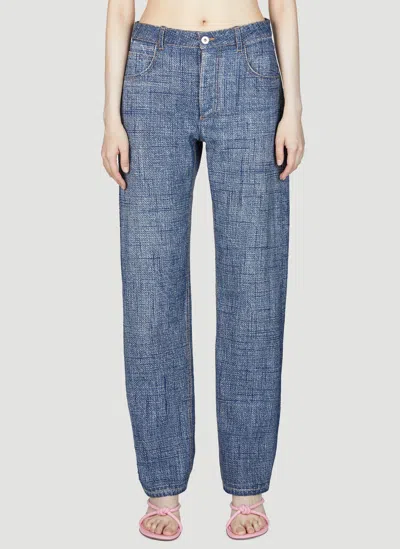 BOTTEGA VENETA BOTTEGA VENETA WOMEN DENIM PRINT PANTS
