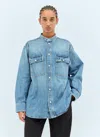Bottega Veneta Women Denim Shirt In Blue