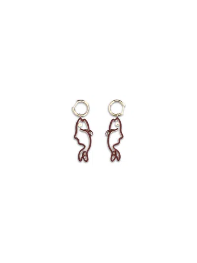 Bottega Veneta Women Drop Earrings In Brown