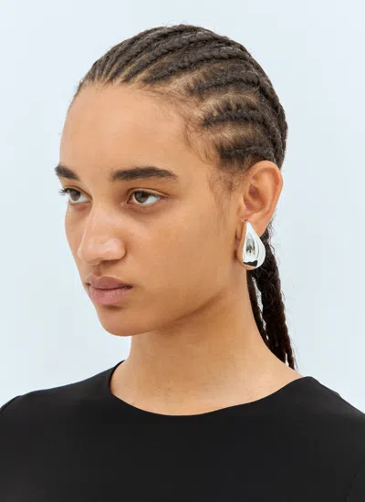 Bottega Veneta Women Drop Medium Earrings In Silver