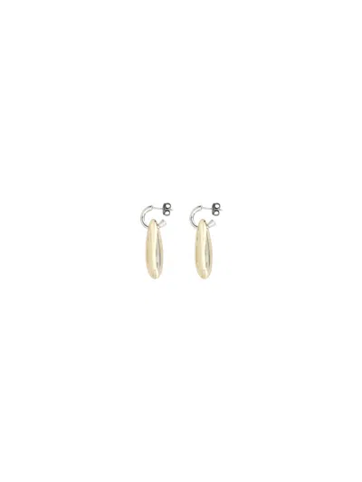 Bottega Veneta Women Ellipse Earrings In Multicolor