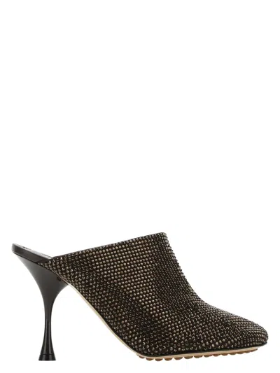 Bottega Veneta Women's Embellished Suede Sparkle Dot Sock Mules