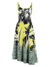 Bottega Veneta Embroidered Jacquard Dress With Open Back