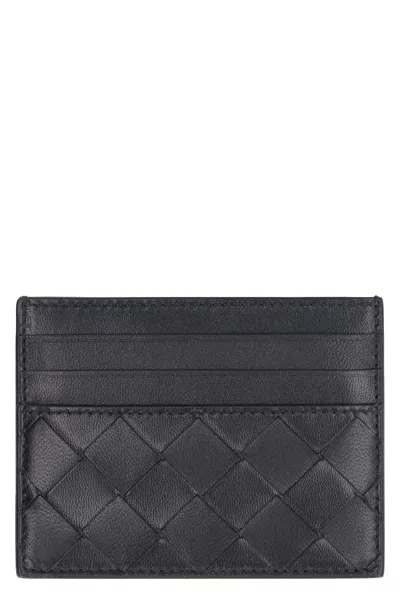 BOTTEGA VENETA WOMEN'S EMBROIDERED LEATHER CARDHOLDER