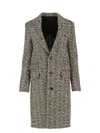 Bottega Veneta Single-breasted Boucle Fabric Coat